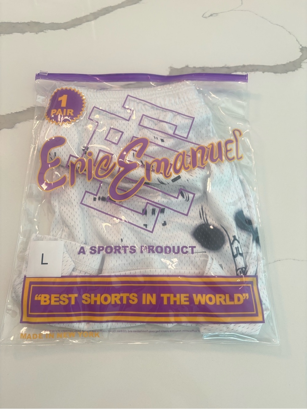 Eric Emanuel Shorts White Skyline